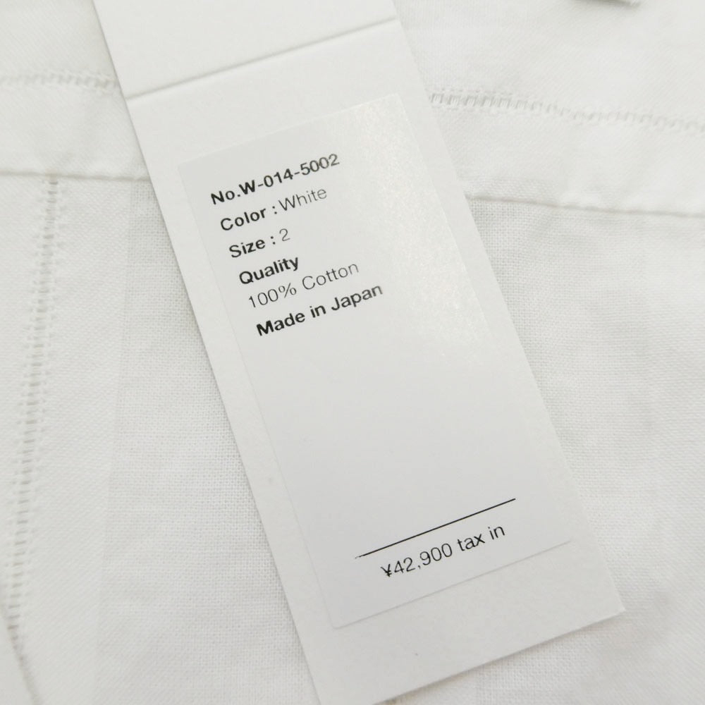 WEWILL ウィーウィル W-014-5002 LS ZIP SHIRT ジップアップ 長袖 シャツ ホワイト系 2【美品】【中古】