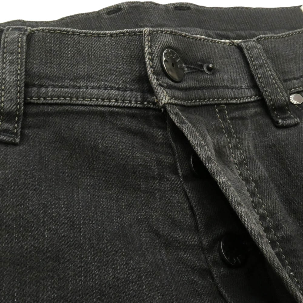 DIESEL ディーゼル TEPPHAR WASH0803E STRETCH SLIM-CARROT ストレッチ コーティング加工 ボタンフライ スキニーデニム ブラック系 31【中古】