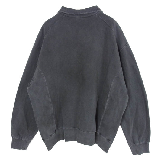 ANCELLM アンセルム 24AW ANC-CT67 HALF ZIP SWEAT SHIRT ハーフジップ スウェットシャツ ブラック系 2【中古】