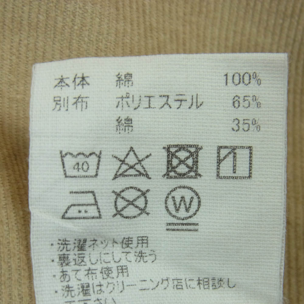 WEIRDO ウィアード 25SS WRD9902HP WIND UP TACK EASY PANTS ハンドプリント コーディロイ タック パンツ ベージュ系 32【中古】