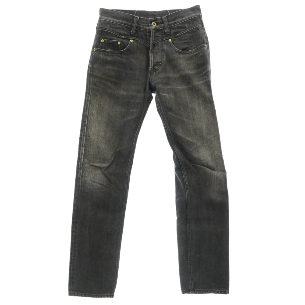GANGSTERVILLE ギャングスタービル THUG DENIM SLIM サグ スリム ボタンフライ ジーンズ デニムパンツ ブラック系 S【中古】 GANGSTERVILLE ギャングスタービル THUG DENIM SLIM サグ スリム