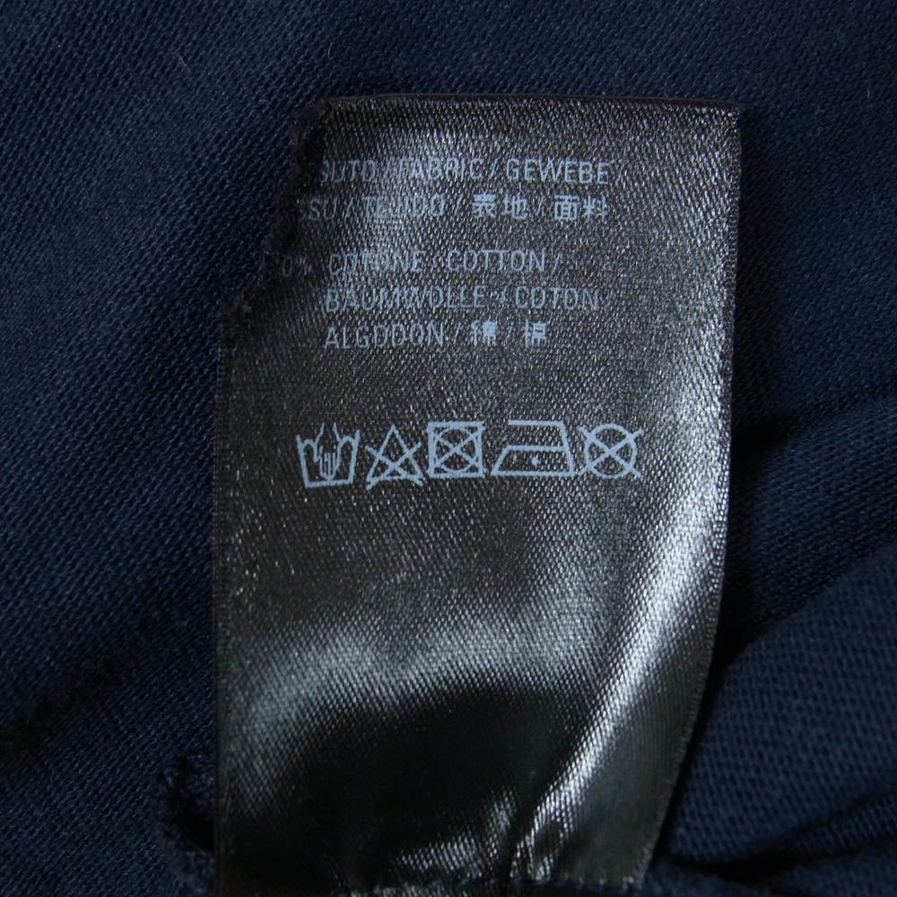 BALENCIAGA バレンシアガ 20SS 594579 THV60 BONJOUR ボンジュール プリント 半袖 Tシャツ ネイビー系 XS【美品】【中古】