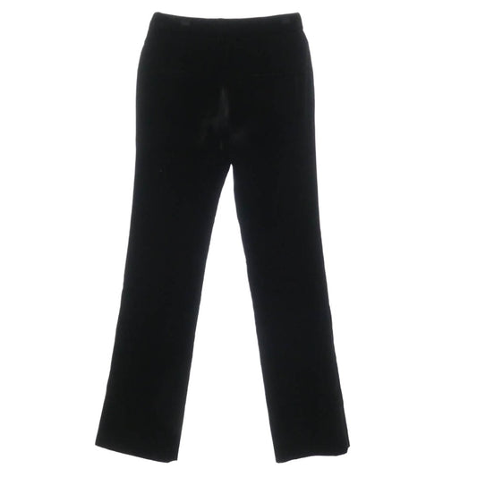 SAINT LAURENT サンローラン 691722 Y525R 1000 ベルベット ワイドパンツ ブラック系【美品】【中古】
