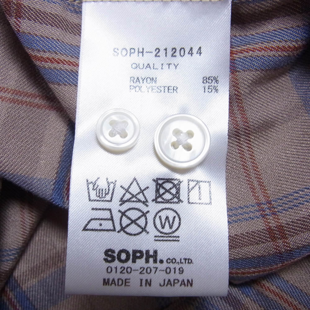 SOPHNET. ソフネット 21AW SOPH-212044 SCORPION BAGGY REGULAR COLLAR SHIRT ブラウン系 M【中古】