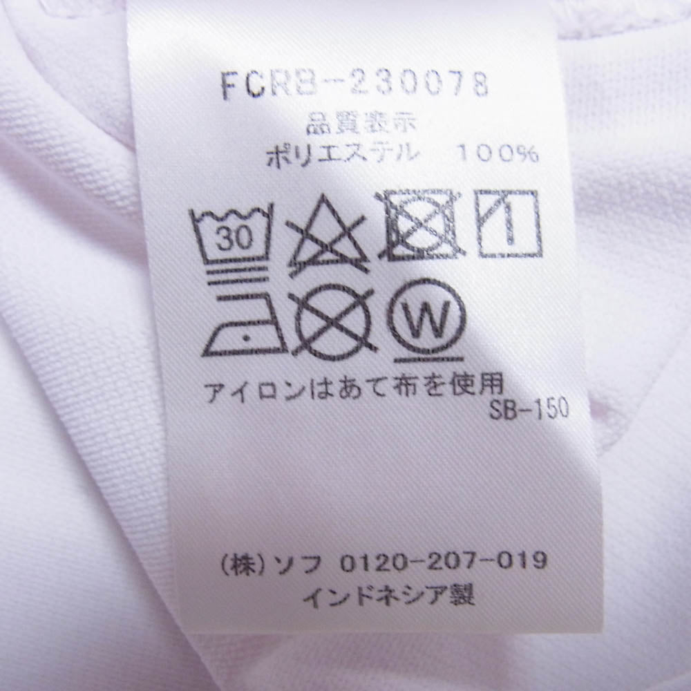 F.C.R.B. エフシーアールビー FCRB-230078 EMBLEM POLO エンブレム ポロシャツ ホワイト系 L【中古】