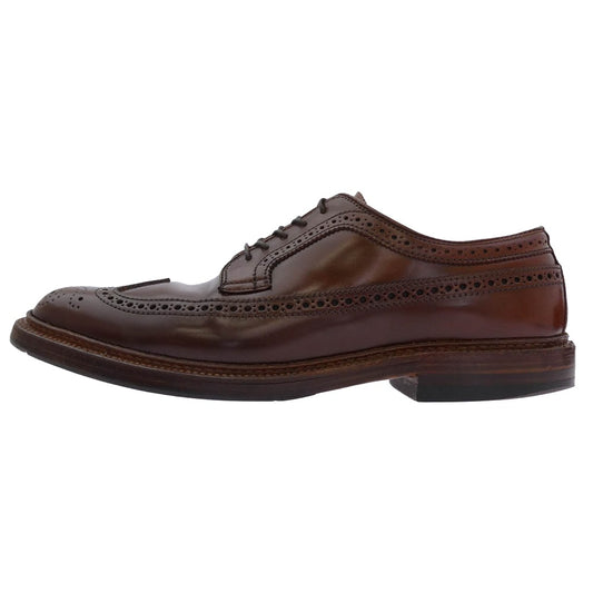 ALDEN オールデン 97504 ラベロコードバン ロングウィングチップ シューズ ブラウン系 US9【中古】