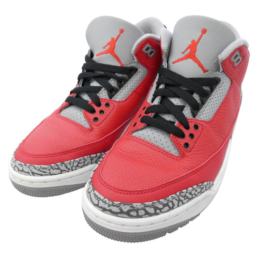 NIKE ナイキ CK5692-600 Air Jordan 3 Retro SE Unite Fire Red エアジョーダン3 レトロ SE ユナイトファイヤーレッド ローカット スニーカー レッド系 26cm【中古】