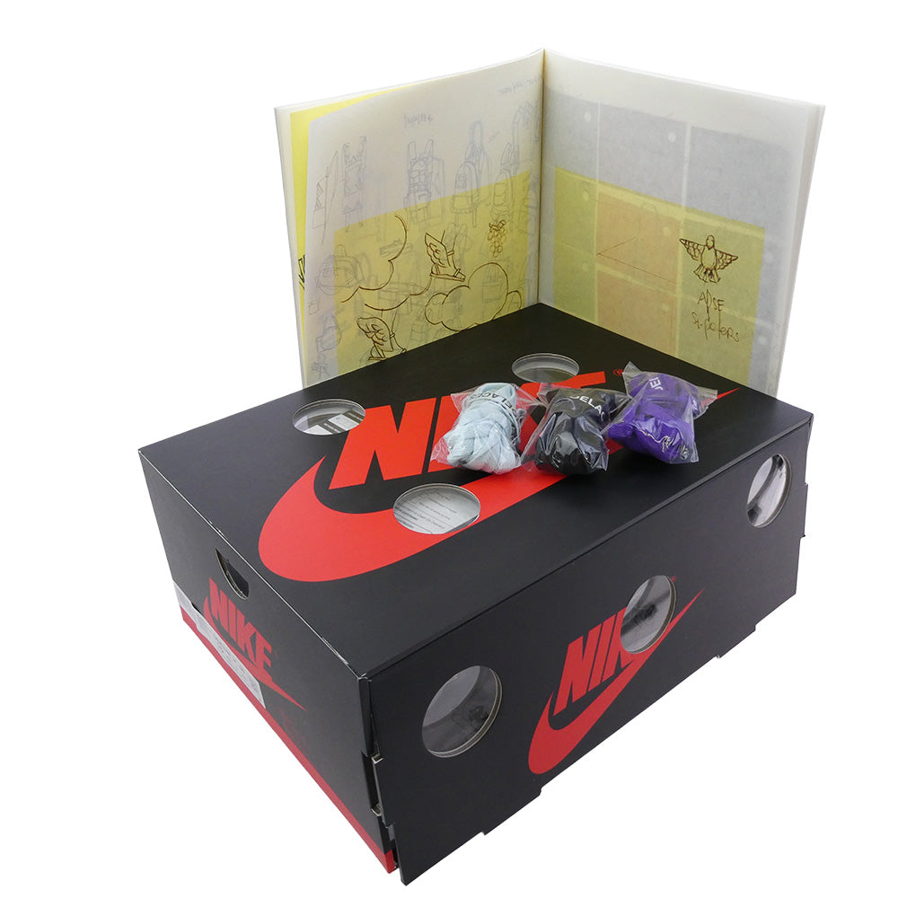 NIKE ナイキ AA3834-100 【フェイクバスターズ鑑定済】Virgil Abloh Archive V.A.A. Air Jordan 1 Retro High OG Alaska ヴァージルアブロー エアジョーダン1 レトロ ハイ OG アラスカ ハイカット スニーカー ホワイト系 ライトブルー系 28cm【新古品】【未使用】【中古】