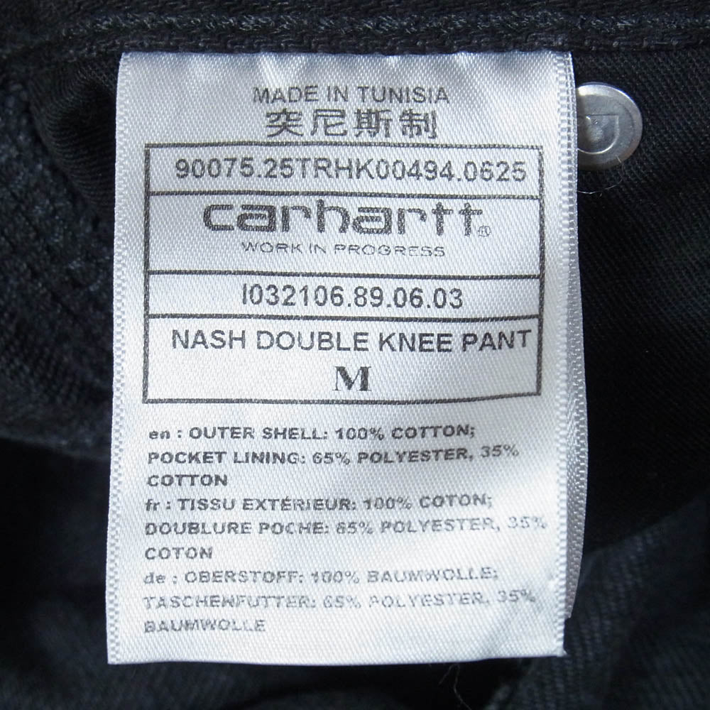 Carhartt カーハート NASH DOUBLE KNEE PANT ナッシュ ダブルニー パンツ ブラック系 M【中古】