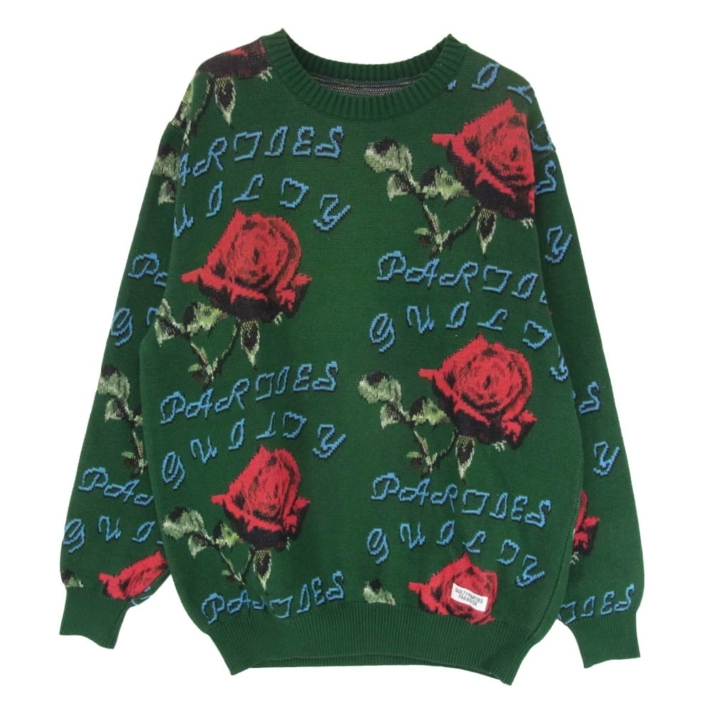 ニット/セーター WACKO MARIA/ROSE JACQUARD SWEATER トップス WACKO MARIA/ROSE JACQUARD SWEATER