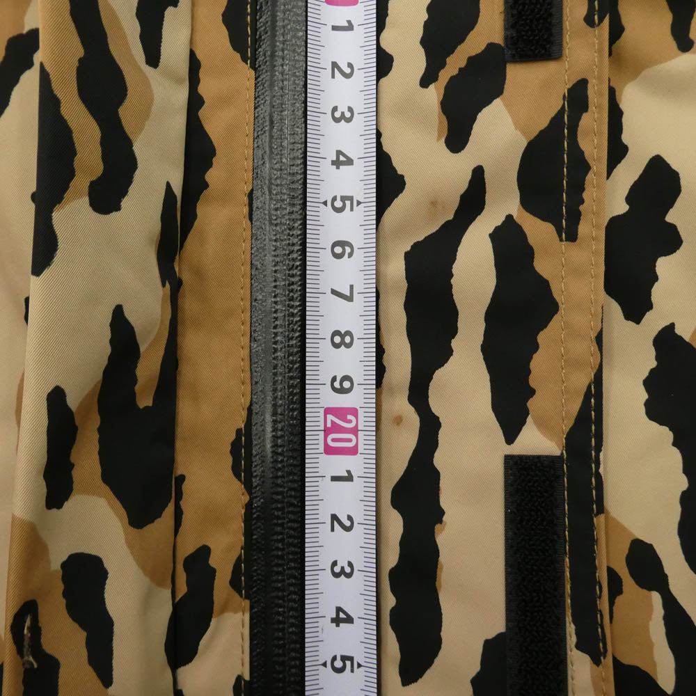 WACKO MARIA ワコマリア 21AW 21FW-WMO-NA08 × NANGA ナンガ LEOPARD MOUNTAIN PARKA レオパード マウンテンパーカー ジャケット ブラック系 ブラウン系 L【美品】【中古】