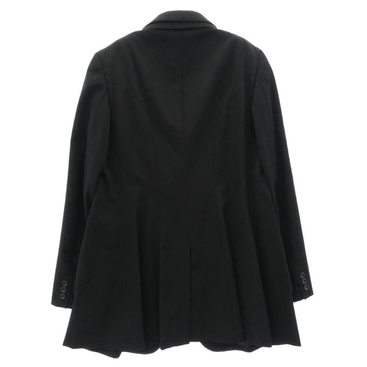 COMME des GARCONS HOMME PLUS コムデギャルソンオムプリュス 23SS PK-J050 NOTHER KIND OF PUNK期 Tailored Jacket フロント二重 レイヤードデザイン 裾切りっぱなし加工 テーラードジャケット ブラック系 M【中古】