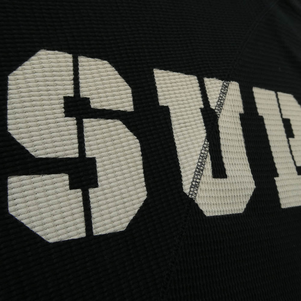 Supreme シュプリーム 24AW Stencil Thermal S/S Top ステンシル バックロゴ サーマル 半袖 カットソー ブラック系 L【中古】