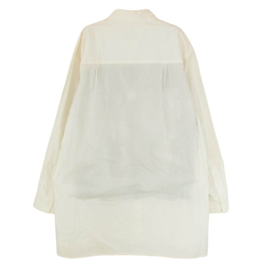 Y's Yohji Yamamoto ワイズ ヨウジヤマモト YF-B15-025 A MOMENT IN WITH MAX VADUKUL プリント 長袖 シャツ オフホワイト系 1【中古】