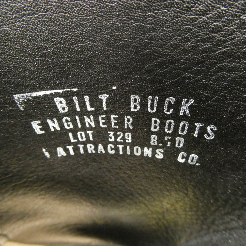 ビルトバック Lot.329 Suede Engineer Boots スエード エンジニアブーツ ブラック系 US8.5【中古】