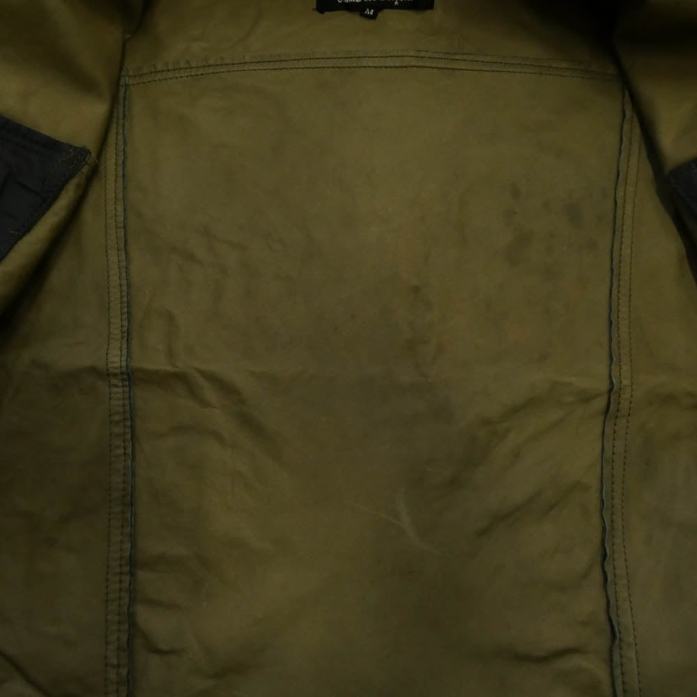 tricot COMME des GARCONS トリココムデギャルソン TN-J005 AD2004 スエードレザー トラッカー ジャケット カーキ系 M【中古】
