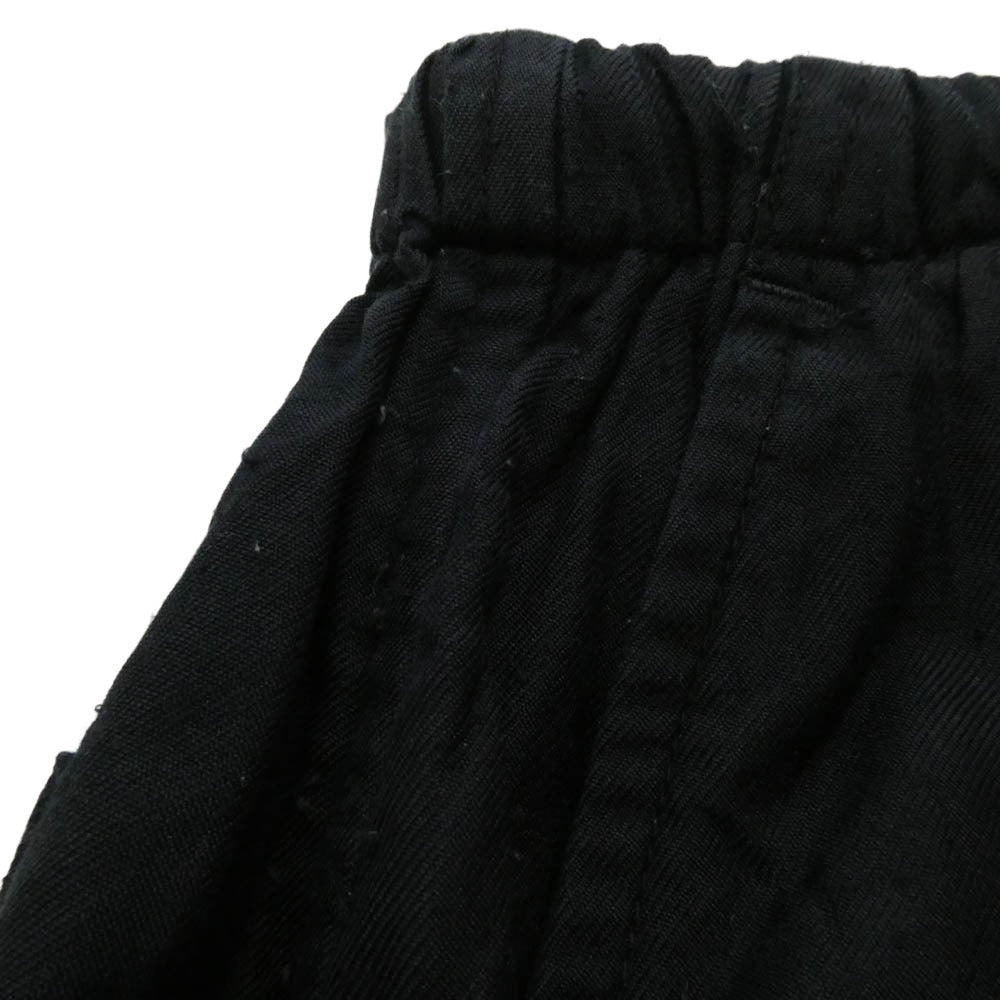COMOLI コモリ 22AW V01-03004 シルクネルドローストリングパンツ NAVY ネイビー ブラック系 3【中古】