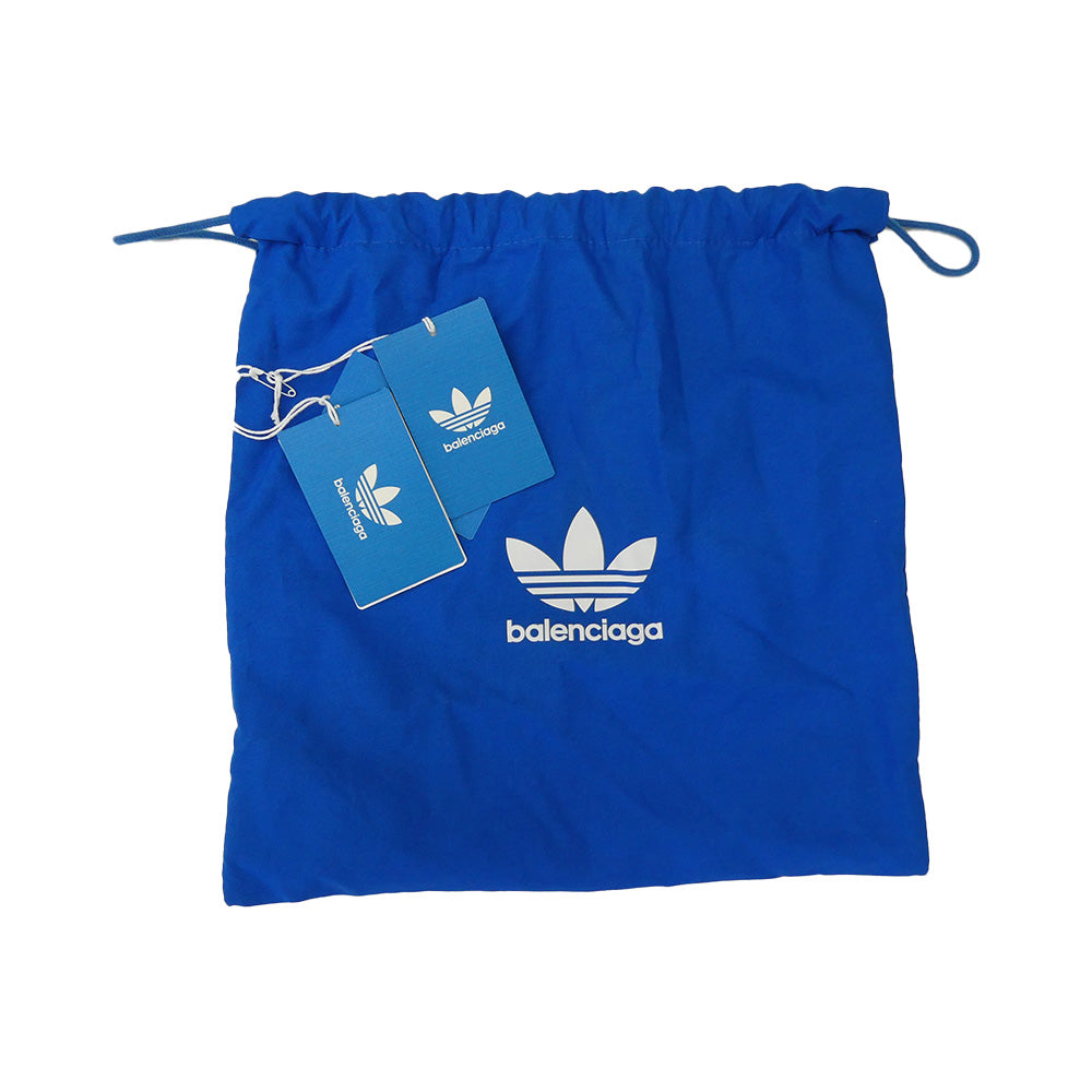 BALENCIAGA バレンシアガ 712160 ×adidas アディダス ロゴ ストライプ ベースボール キャップ 帽子 ブラック系 M 57cm【中古】