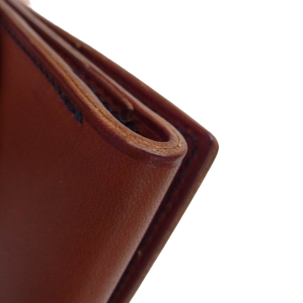 アーツアンドクラフツ ELBAMATT ACC TRIFOLD WALLET トライフォールドウォレット ヴァケッタレザー 財布 ブラウン系【美品】【中古】