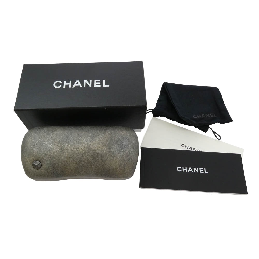 CHANEL シャネル 4220 c.395/3B BUTTERFLY SUNGLASSES ココマーク グラデーション リムレス グラデーション サングラス ゴールド系 ブラウン系 63□15 135【中古】