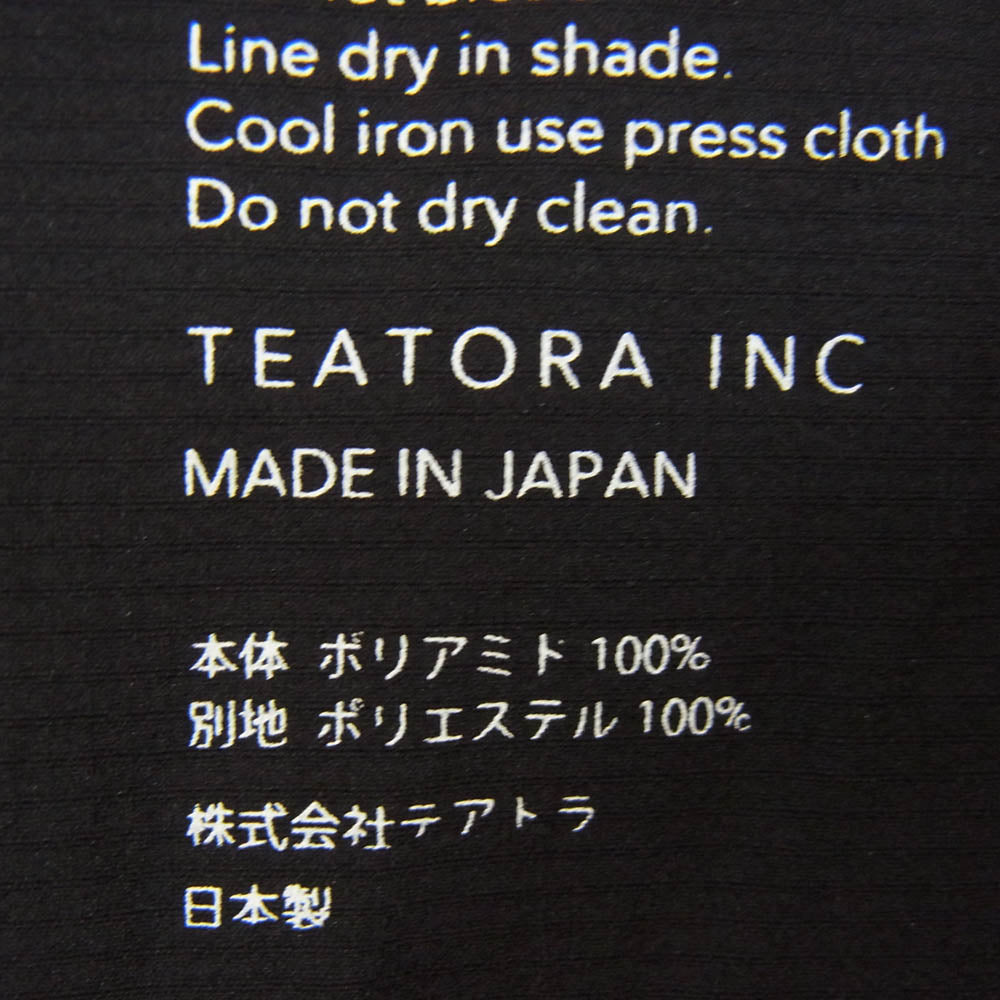 TEATORA テアトラ TT-TEE-LS-AC A/C BREAKER ブレーカー 長袖 Tシャツ カットソー ブラック系 M 2【中古】
