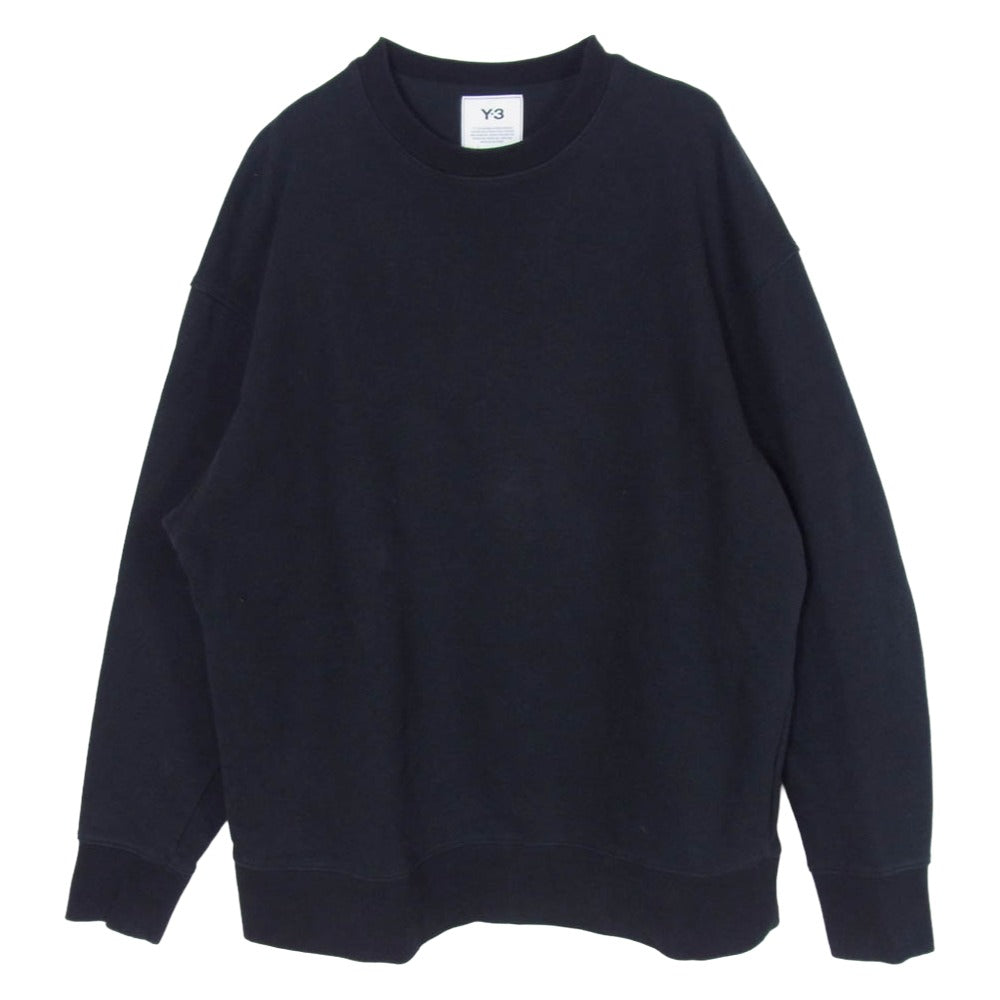 Yohji Yamamoto ヨウジヤマモト スウェット Y-3 ワイスリー H16333 M 3 STP TERRY CREW SWEATSHIRT ストライプ テリー クルーネック スウェット トレーナー ブラック系 M【中古】 Y-3 Yohji Yamamoto ワイスリー ヨウジヤマモト H16333 M 3 STP TERRY