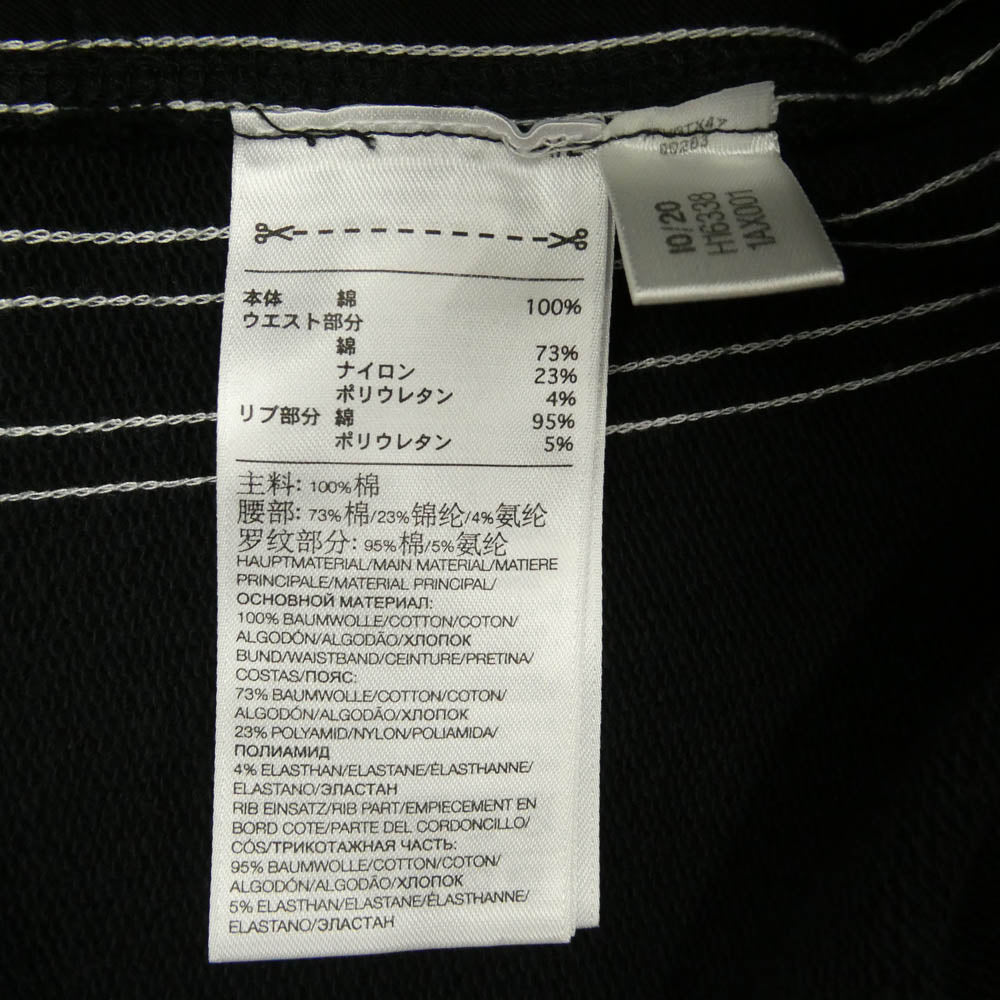 Y-3 Yohji Yamamoto ワイスリー ヨウジヤマモト H16338 M 3 STP TEERRY CUFFPNT フレンチテリー ストライプ パンツ ブラック系 M【中古】