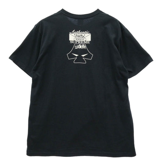 Supreme シュプリーム GOODENOUGH グッドイナフ 25SS × GOODENOUGH グッドイナフ Device Tee デバイス フロントロゴプリント Tシャツ 半袖カットソー ダークネイビー系 L【新古品】【未使用】【中古】