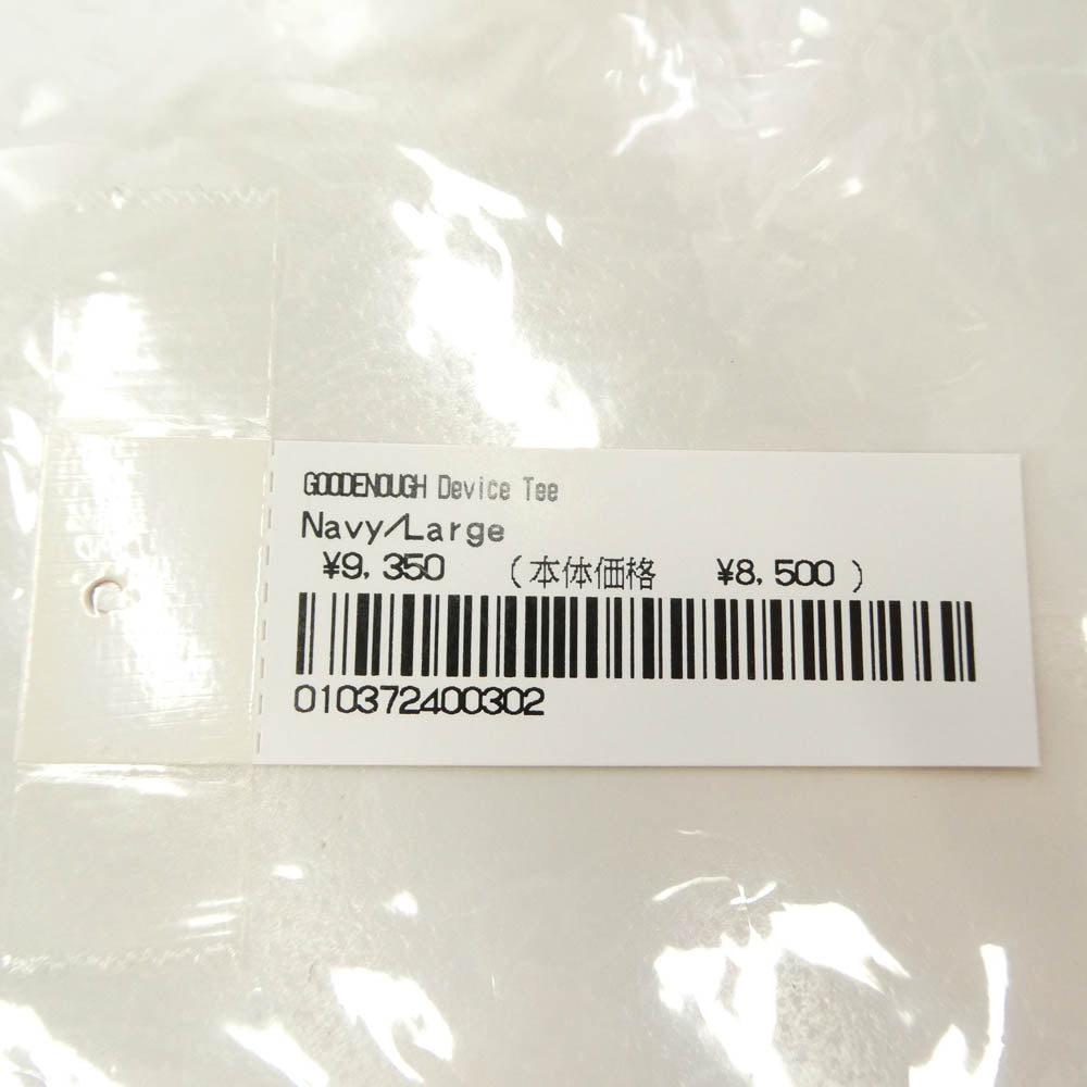 Supreme シュプリーム GOODENOUGH グッドイナフ 25SS × GOODENOUGH グッドイナフ Device Tee デバイス フロントロゴプリント Tシャツ 半袖カットソー ダークネイビー系 L【新古品】【未使用】【中古】