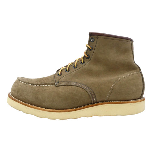 RED WING レッドウィング 2877 USA製 2000年限定 アイリッシュセッター 羽タグ モックトゥ スエード レザー ワークブーツ ブラウン系 US10【中古】