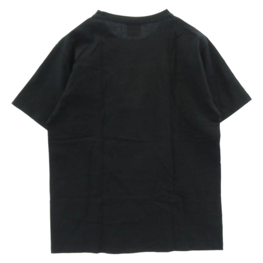 A BATHING APE アベイシングエイプ カモフラポケット フェイスパッチ 半袖 Tシャツ ブラック系 M【中古】