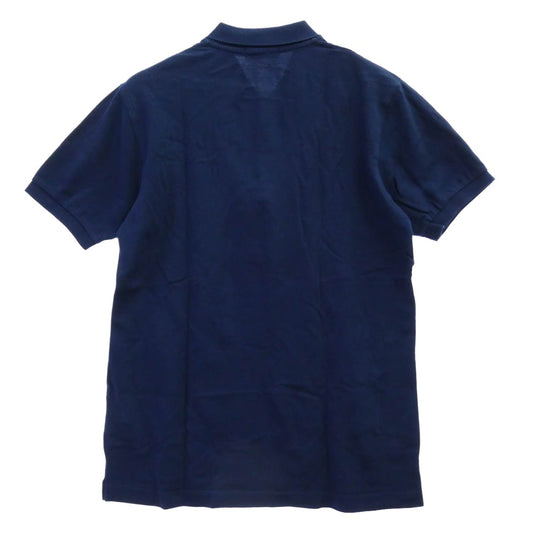 A BATHING APE アベイシングエイプ ユニオンジャック フェイスパッチ 半袖 ポロシャツ ダークネイビー系 L【中古】
