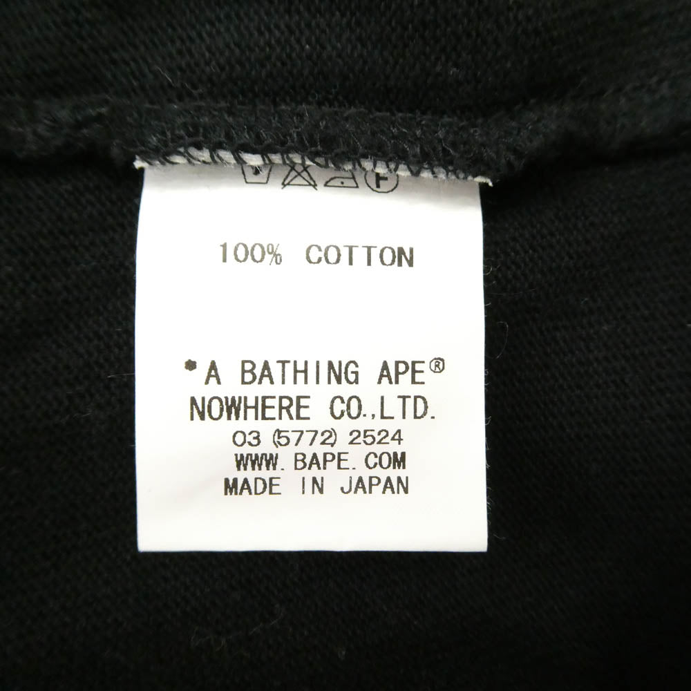 A BATHING APE アベイシングエイプ WG フェイス フットボール ブラック系 L【中古】