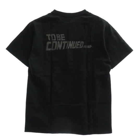 A BATHING APE アベイシングエイプ BACK TO THE FUTURE バックトゥザフューチャー カモフラロゴ クルーネック 半袖 Tシャツ ブラック系 M【中古】