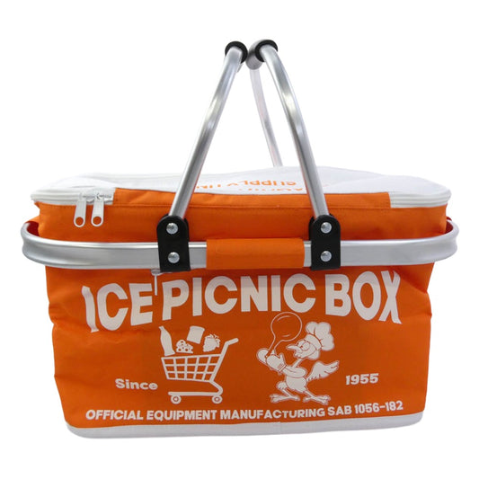 世田谷ベース S.E.A.F 正式装備品 ICE BASKET アイスバスケット クーラーバッグ ホワイト系 オレンジ系【新古品】【未使用】【中古】