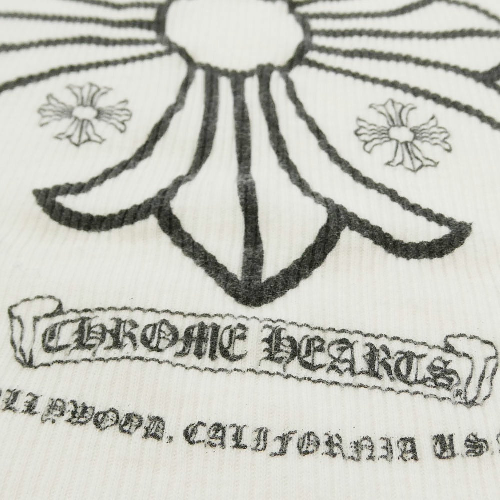 CHROME HEARTS クロムハーツ(原本無) TANK TOP HOLLYWOOD CHプラス スクロールラベル プリント タンクトップ ホワイト系 ブラック系 M【中古】