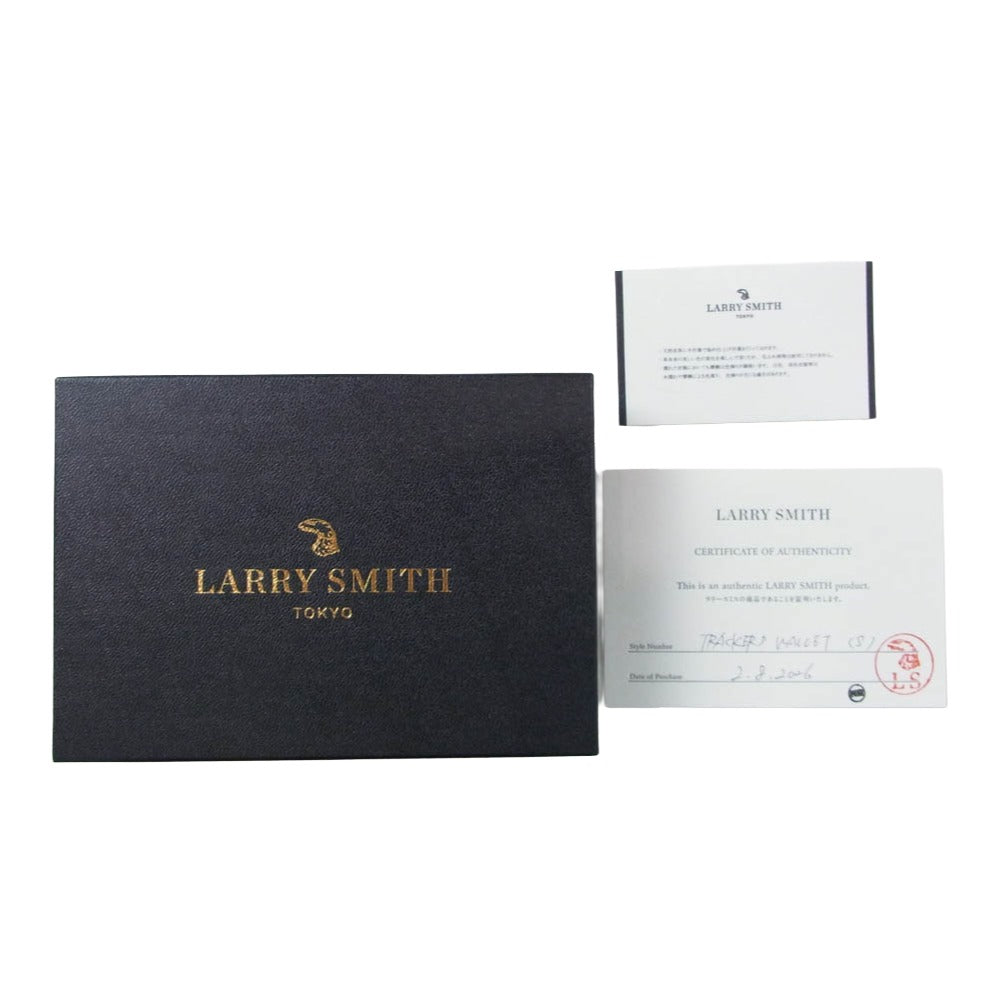 LARRY SMITH ラリースミス truckers wallet レザー トラッカーズ ウォレット ブラウン系【中古】