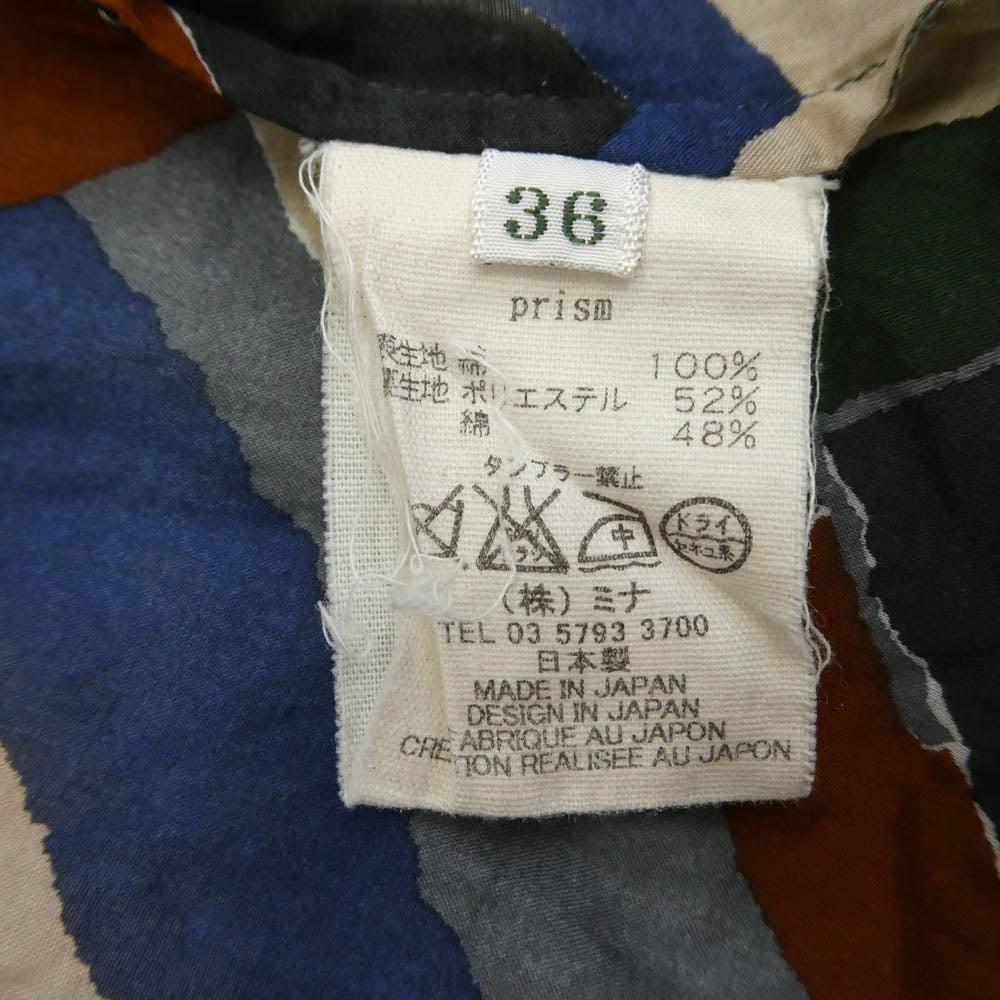 mina perhonen ミナペルホネン pa3772 prism プリズム 総柄 ワンピース マルチカラー系 36【中古】