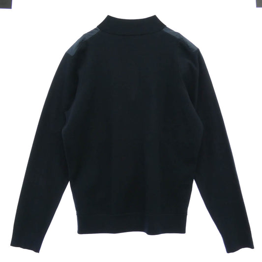 theory セオリー 背面袖スウェット切替 ジップアップ ブルゾン ジャケット ネイビー系 S【中古】