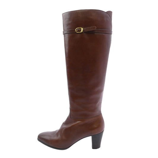 Salvatore Ferragamo サルヴァトーレフェラガモ ヒール ロングブーツ ブラウン系 5.5【中古】