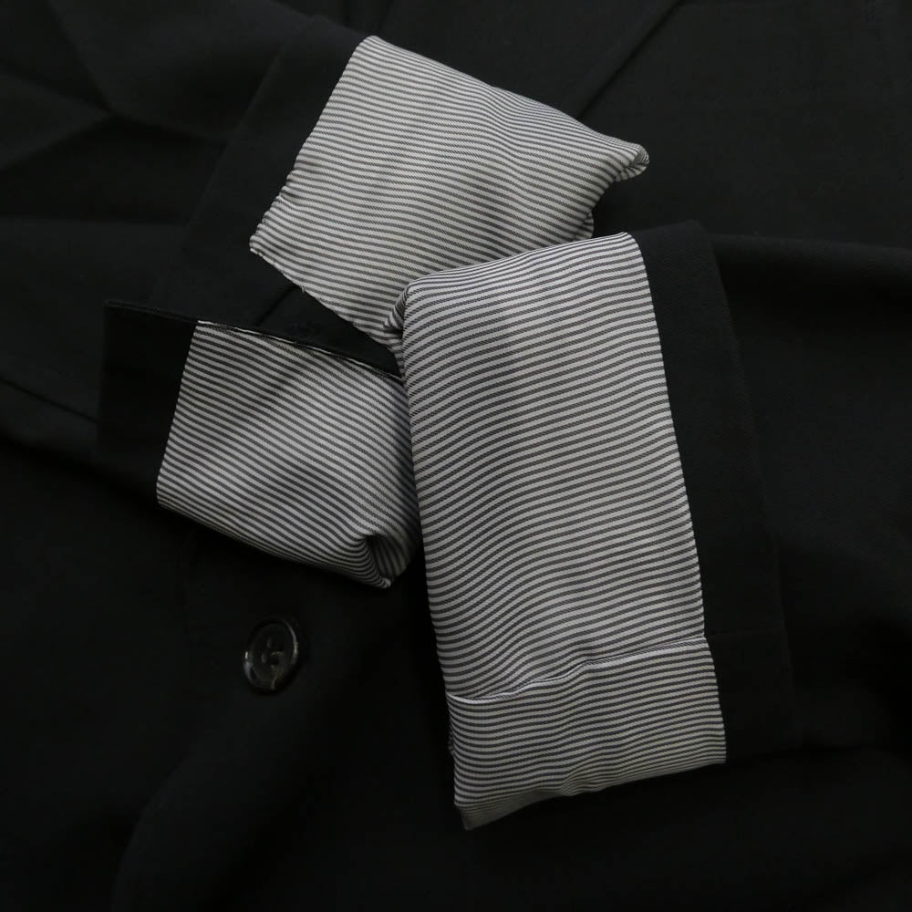山口ストアー Cotton Gabardine Everytime Blazer コットン ギャバジン 段返り 2B テーラードジャケット ブレザー ブラック系 44【中古】