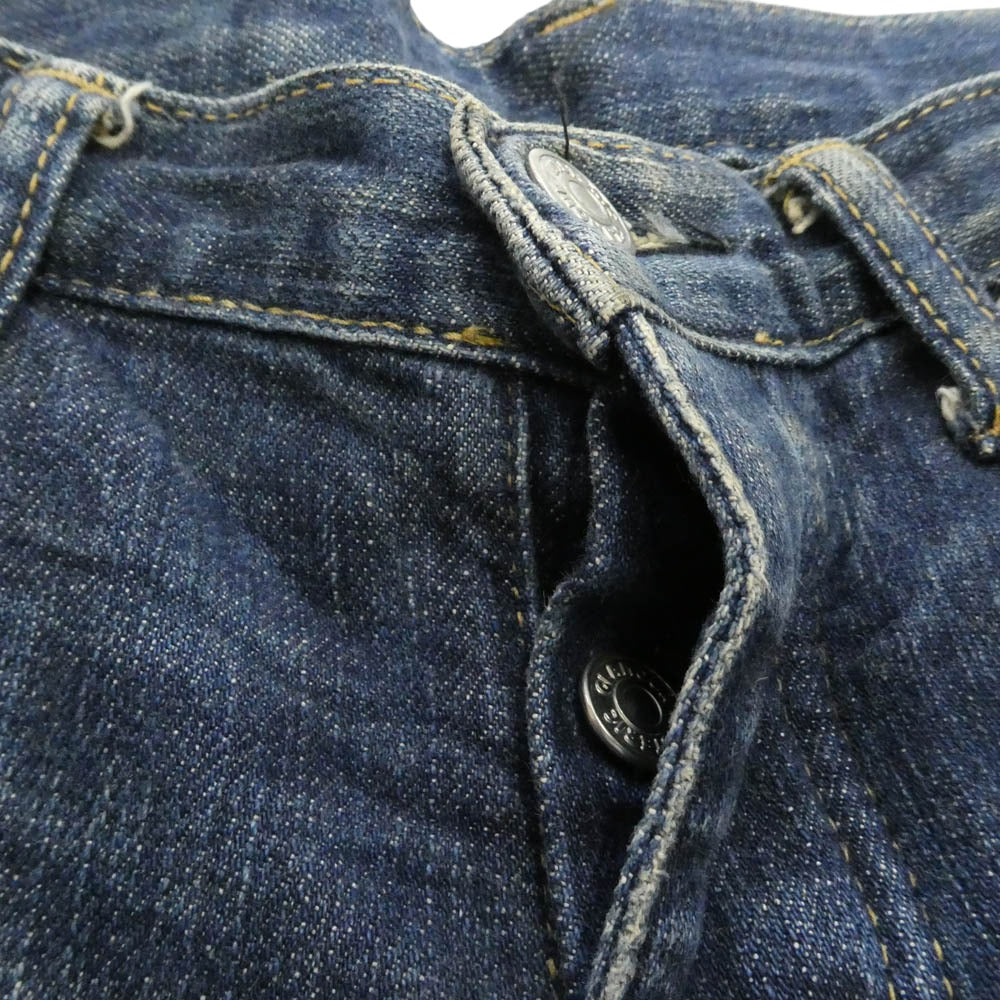 HYSTERIC GLAMOUR ヒステリックグラマー 2AP-5622 KINKY キンキー 裾ジップ 七分丈 ジーンズ デニムパンツ インディゴブルー系 XS【中古】