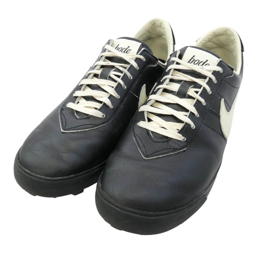 NIKE ナイキ FJ9821-001 【フェイクバスターズ鑑定済】× BODE Astro Grabber Black and Coconut Milk ボーディアストログラバー ブラック アンド ココナッツミルク ローカット レザー スニーカー ブラック系 27cm【中古】