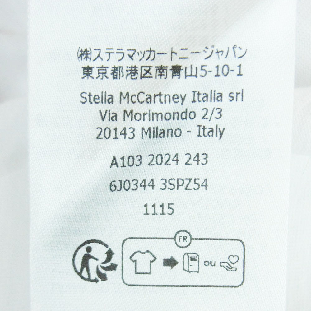 Stella McCartney ステラマッカートニー We Are the Weather. SOS刺繍 長袖 Tシャツ ホワイト系 PURE WHITE L【極上美品】【中古】