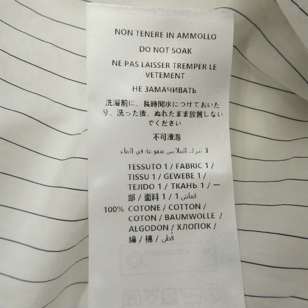 Stella McCartney ステラマッカートニー ピンストライプ 比翼 長袖シャツ オフホワイト系 39【中古】