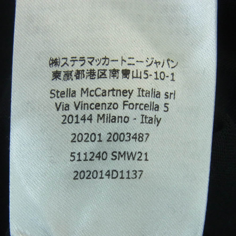 Stella McCartney ステラマッカートニー 2001. フロントプリント 半袖 Tシャツ ポルトガル製 ブラック系 48【中古】