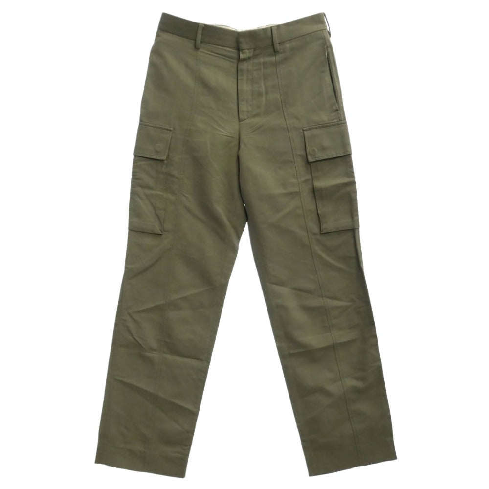 Stella McCartney ステラマッカートニー 23 OLD BOND ST. LONDON コットンリネン カーゴトラウザー パンツ カーキ系 S【中古】 Stella McCartney ステラマッカートニー 23 OLD BOND ST. LONDON