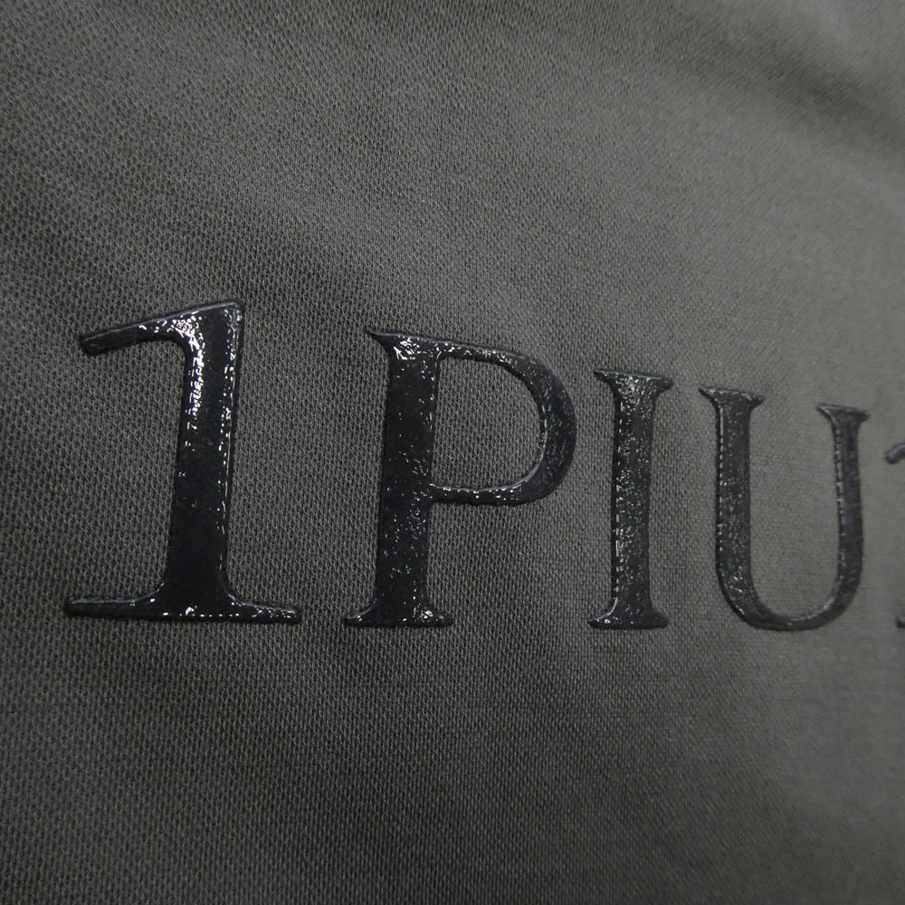 1piu1uguale3 ウノピュウノウグァーレトレ CM069 MT01 COMFORTABLE CREW L/S ネックロゴ バックロゴ クルーネック 長袖 カットソー Tシャツ グレー系 XL 6【中古】