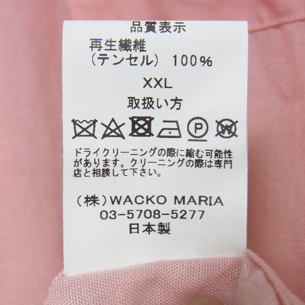 WACKO MARIA ワコマリア 24SS RD-WM-HI01 RESERVOIR DOGS HAWAIIAN SHIRT レザボアドッグス ハワイアン 半袖シャツ ピンク系 XXL【美品】【中古】