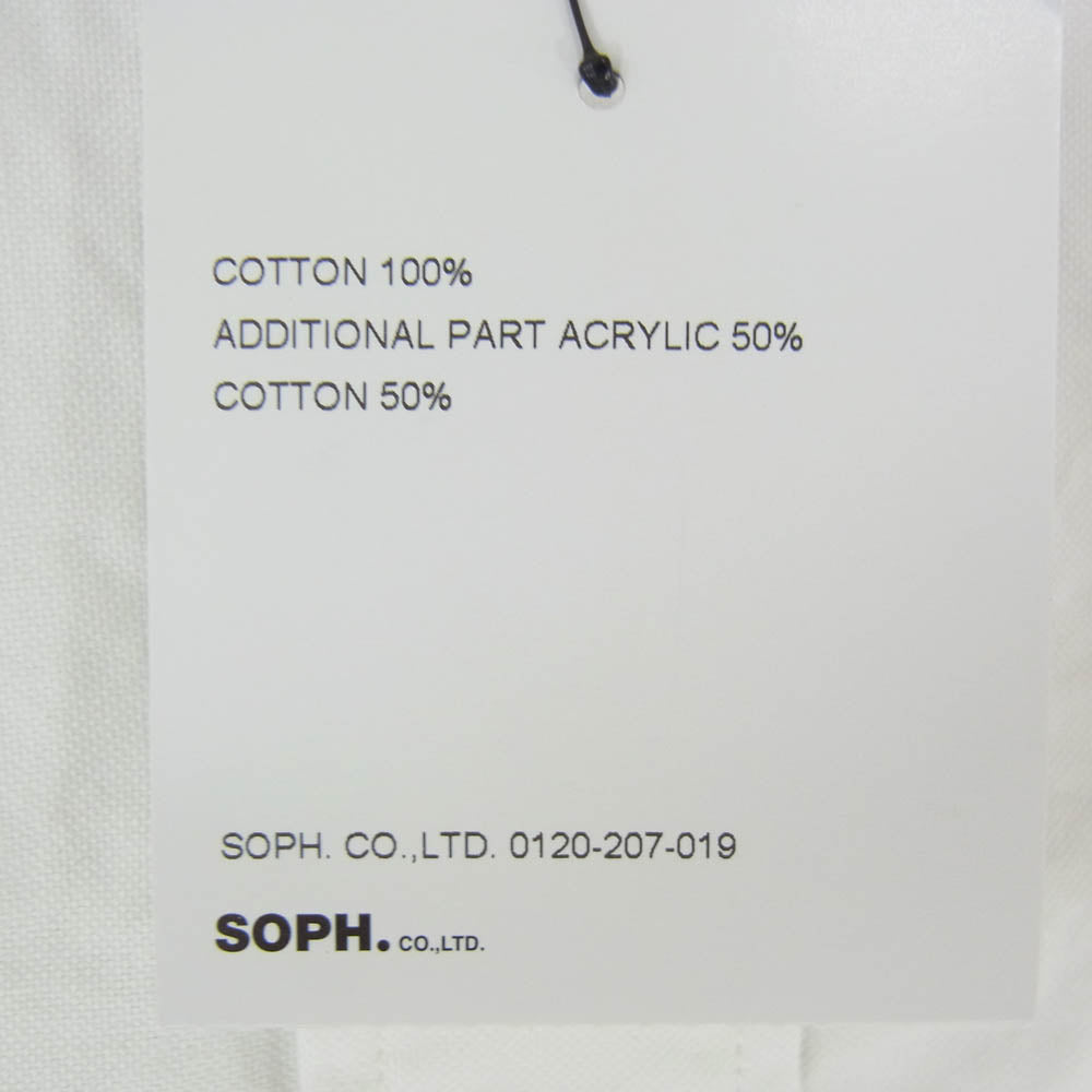 SOPHNET. ソフネット 17SS SOPH-170068 STAR EMBROIDERY B.D SHIRT スター 刺繍 ボタンダウン 長袖 シャツ ホワイト系 M【美品】【中古】
